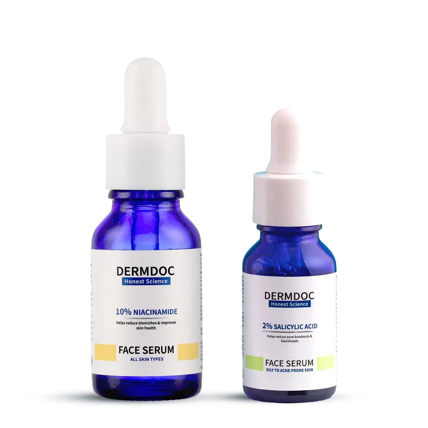 Comparison of skin textures showing inflammatory and non-inflammatory acne types side by side.