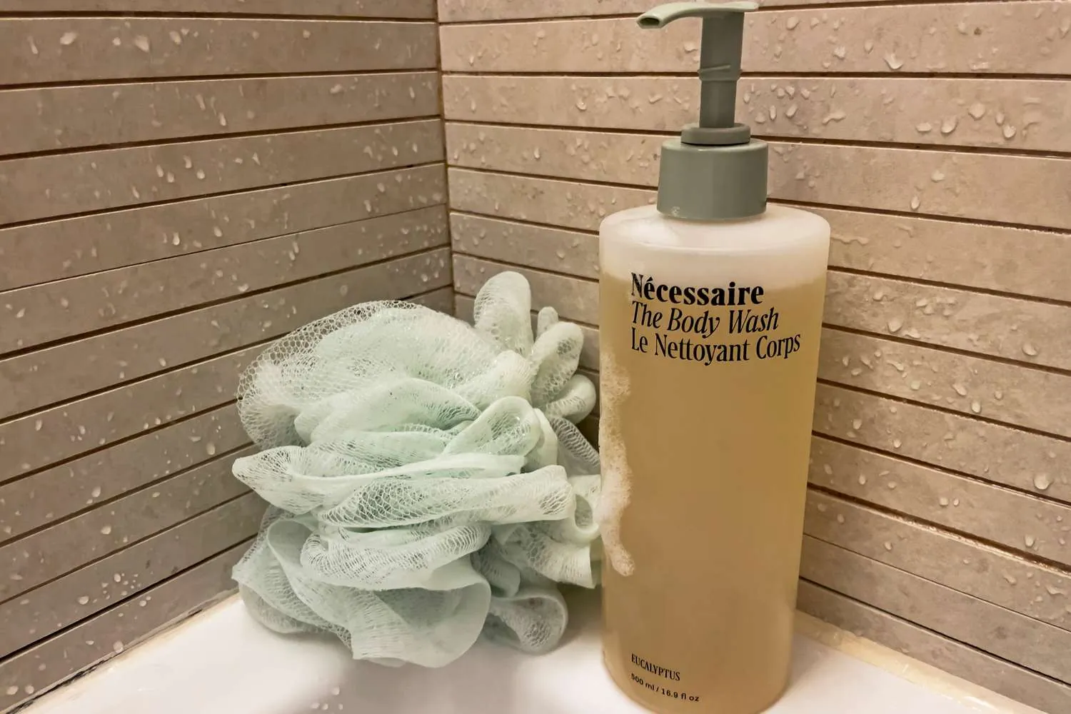 Geometric skincare bottles highlighting safe ingredients for sensitive skin types.