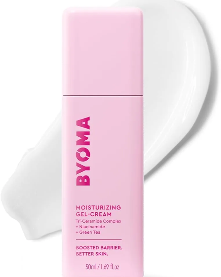 Illustration showing how cream locks in moisture better than gel.